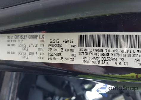 2011 Jeep Wrangler Sport from USA, damaged, VIN 1J4AA2D13BL502044